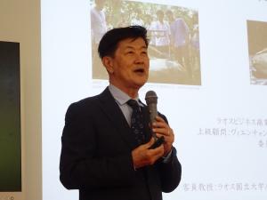 ラオスビジネス商業大学学長　鈴木基義氏